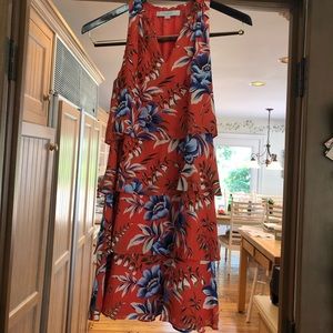 loft ruffle floral dress